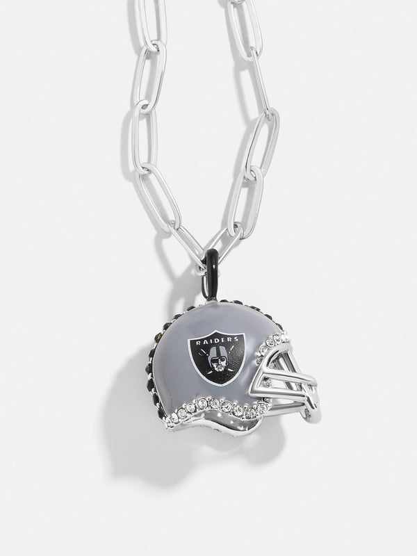 NFL Helmet Charm Necklace - Las Vegas Raiders