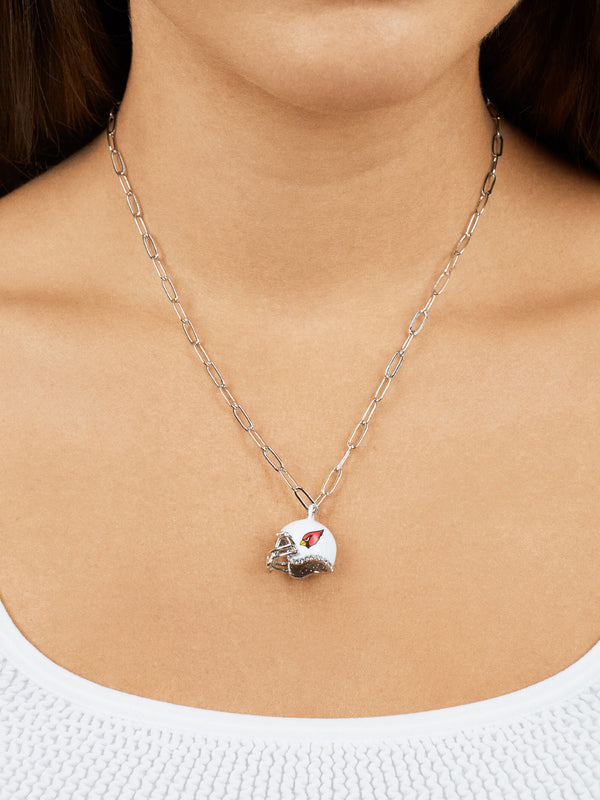 NFL Helmet Charm Necklace - Arizona Cardinals