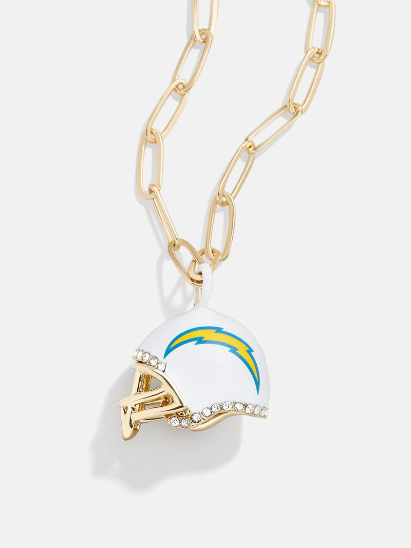 BaubleBar NFL Helmet Charm Necklace - Los Angeles Chargers - NFL pendant necklace