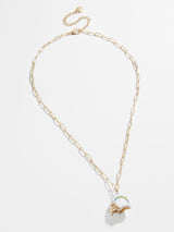 BaubleBar NFL Helmet Charm Necklace - Los Angeles Chargers - NFL pendant necklace