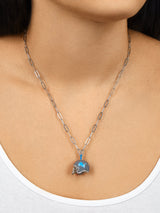 BaubleBar NFL Helmet Charm Necklace - Detroit Lions - NFL pendant necklace