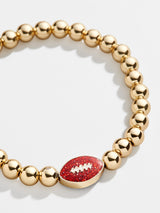 BaubleBar Kansas City Chiefs NFL Gold Pisa Bracelet - Kansas City Chiefs - NFL beaded stretch bracelet