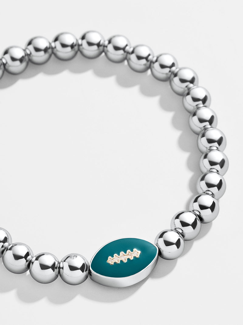 LV Silver Beaded Bracelet LV-002  Silver bead bracelet, Beaded bracelets,  Silver beads