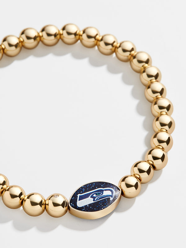 Seattle Seahawks NFL Gold Pisa Bracelet - Seattle Seahawks