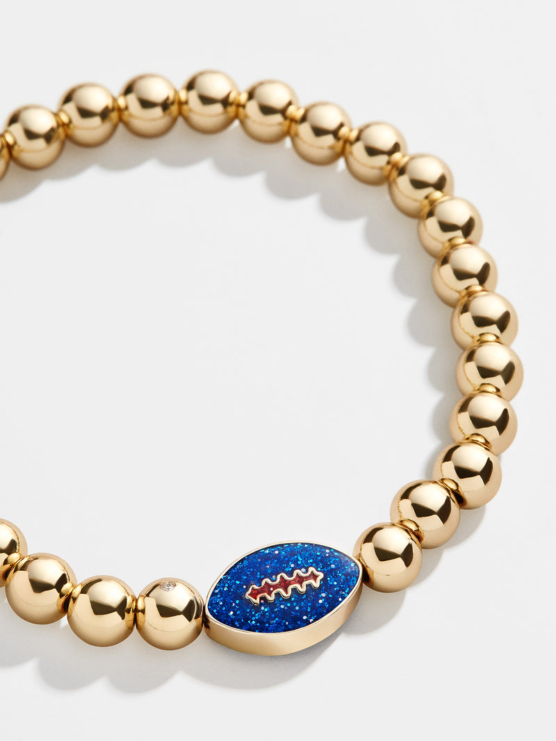 BaubleBar Buffalo Bills NFL Gold Pisa Bracelet - Buffalo Bills - NFL beaded stretch bracelet