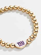BaubleBar New York Giants NFL Gold Pisa Bracelet - New York Giants - NFL beaded stretch bracelet