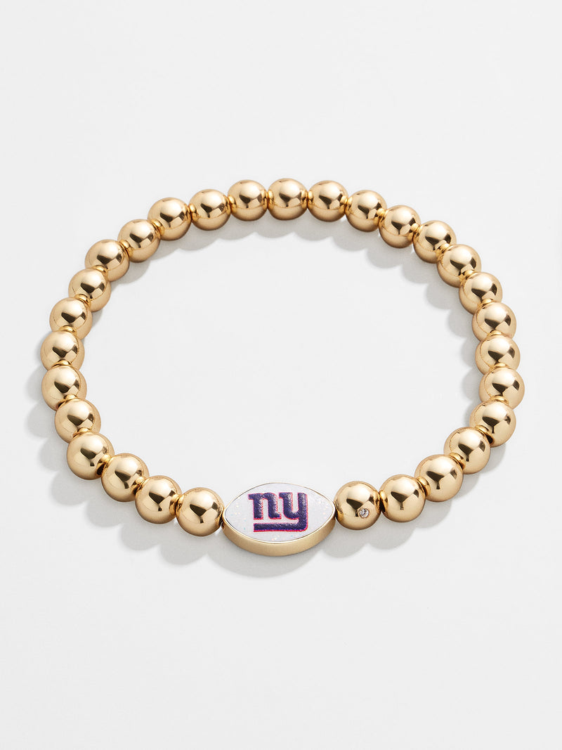 BaubleBar New York Giants NFL Gold Pisa Bracelet - New York Giants - NFL beaded stretch bracelet