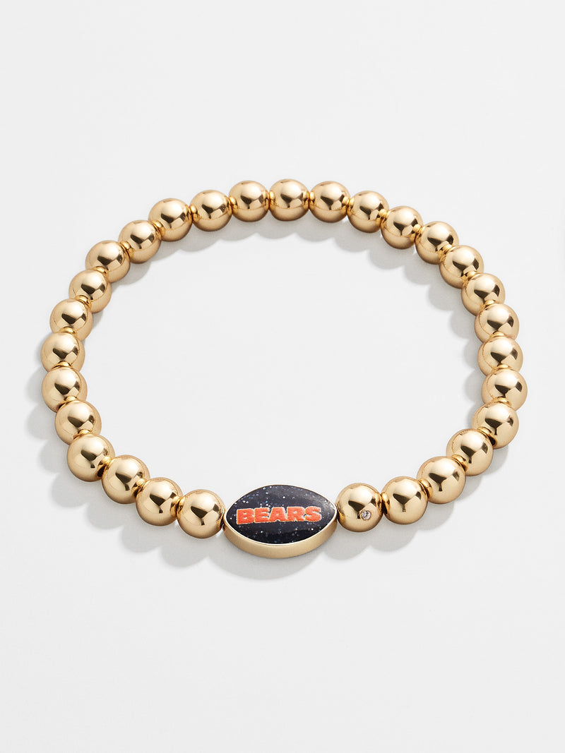 BaubleBar Chicago Bears NFL Gold Pisa Bracelet - Chicago Bears - 
    NFL beaded stretch bracelet
  
