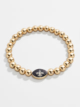 BaubleBar New Orleans Saints NFL Gold Pisa Bracelet - New Orleans Saints - NFL beaded stretch bracelet