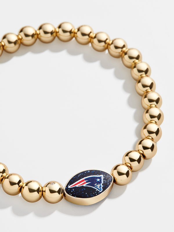 New England Patriots NFL Gold Pisa Bracelet - New England Patriots