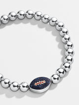 BaubleBar New England Patriots NFL Silver Pisa Bracelet - New England Patriots - NFL beaded stretch bracelet