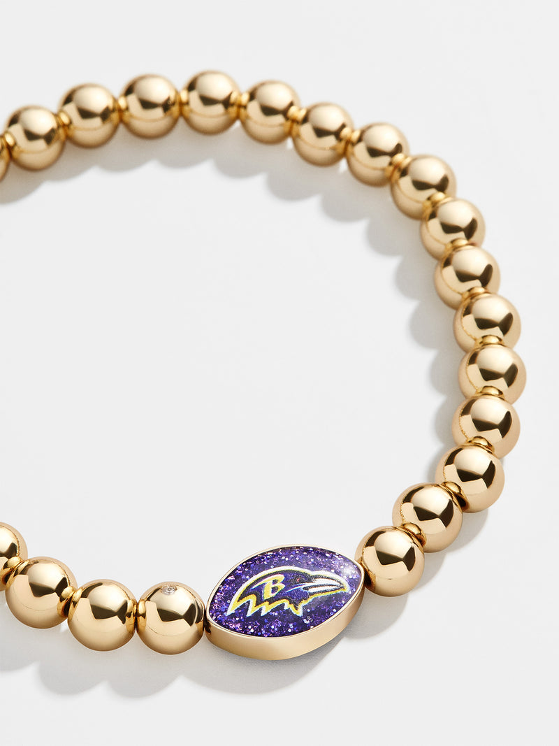 BaubleBar Baltimore Ravens NFL Gold Pisa Bracelet - Baltimore Ravens - Get Gifting: Enjoy 20% Off​