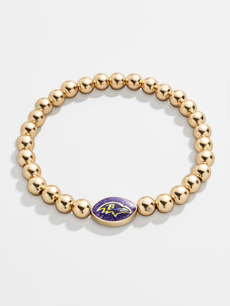 BaubleBar Baltimore Ravens NFL Gold Pisa Bracelet - Baltimore Ravens - Get Gifting: Enjoy 20% Off​