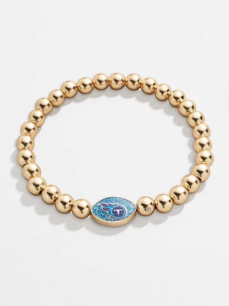 BaubleBar Tennessee Titans NFL Gold Pisa Bracelet - Tennessee Titans - NFL beaded stretch bracelet