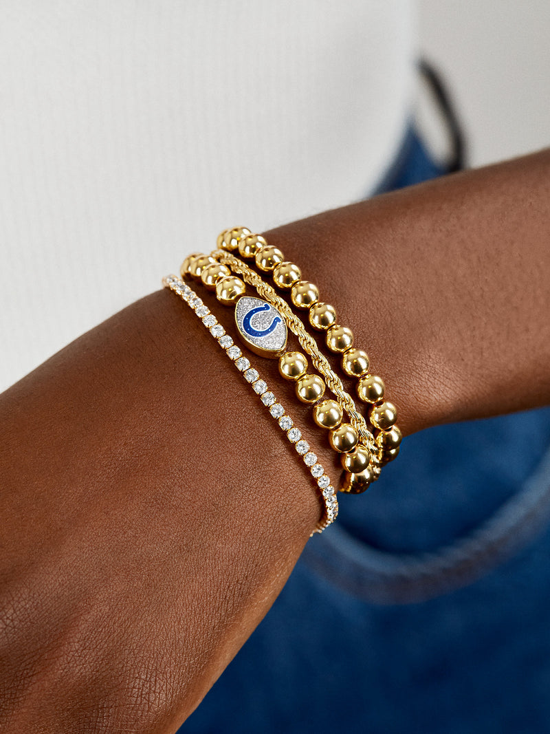 BaubleBar Indianapolis Colts NFL Gold Pisa Bracelet - Indianapolis Colts - Get Gifting: Enjoy 20% Off​