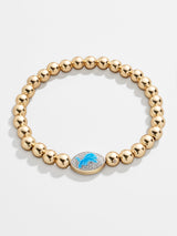 BaubleBar Detroit Lions NFL Gold Pisa Bracelet - Detroit Lions - NFL beaded stretch bracelet
