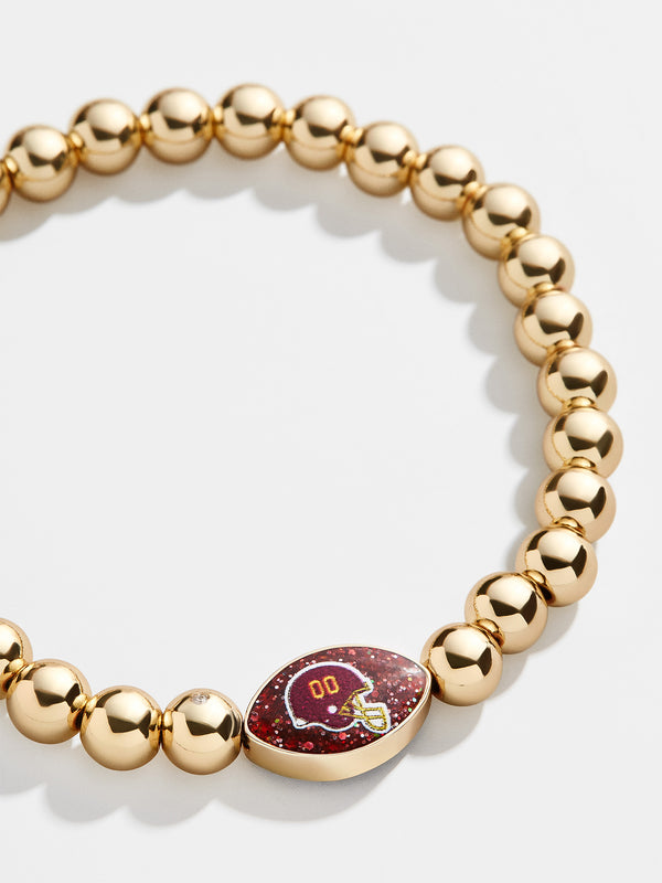 Washington Commanders NFL Gold Pisa Bracelet - Washington Commanders