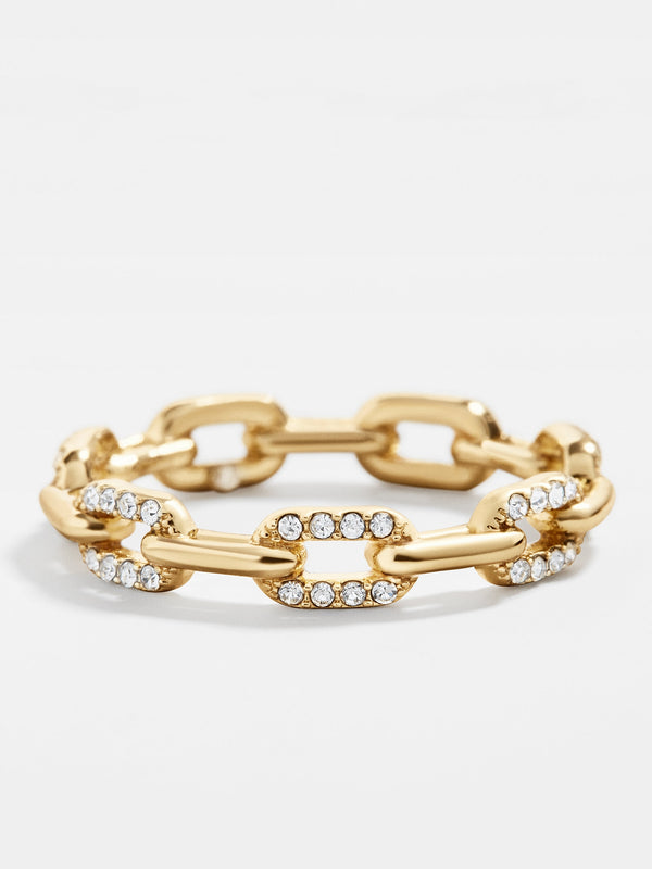 Pavé Hera Ring - Clear/Gold