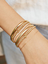 BaubleBar Initial Pisa Bracelet - Gold Twist - Get Gifting: Enjoy 20% Off​