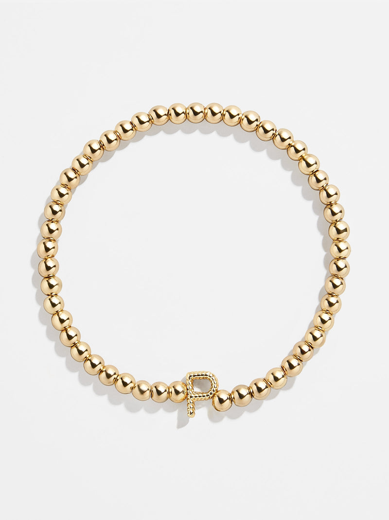 BaubleBar Gold / P - 
    Gold beaded stretch bracelet
  
