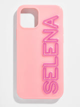 BaubleBar Fine Line Custom iPhone Case - Peach / Fuchsia - Enjoy 20% off custom gifts