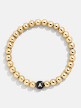BaubleBar Elizabeth Initial Pisa Bracelet - Gold beaded bracelet