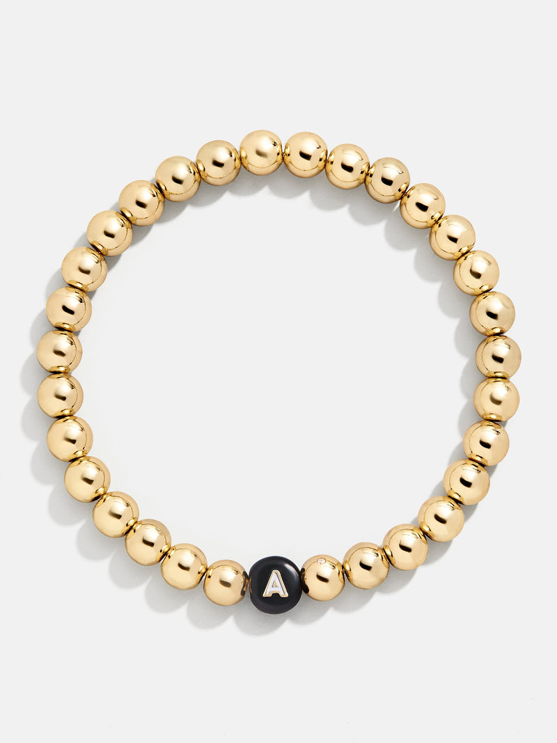BaubleBar Elizabeth Initial Pisa Bracelet - Gold beaded bracelet