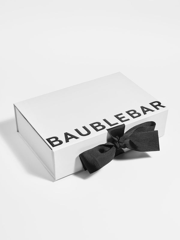 Medium White Gift Box With Bow - Medium