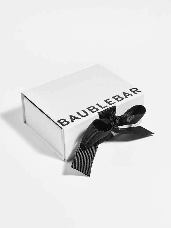 Small White Gift Box With Bow - Small