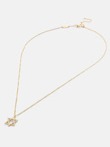 BaubleBar Star of David 18K Gold Necklace - 18K Gold Plated Sterling Silver, Cubic Zirconia stones
