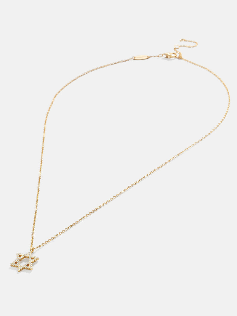 BaubleBar Star of David 18K Gold Necklace - Gold/Pavé - 
    Enjoy 20% off - This Week Only
  
