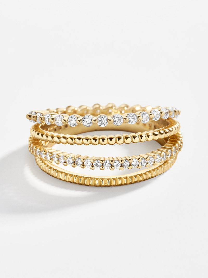 BaubleBar Macie Ring - Cubic Zirconia stacking ring