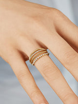 BaubleBar Macie Ring - Cubic Zirconia stacking ring