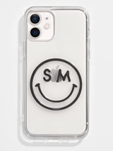 BaubleBar All Smiles Custom iPhone Case - Clear / Black - Customizable phone case