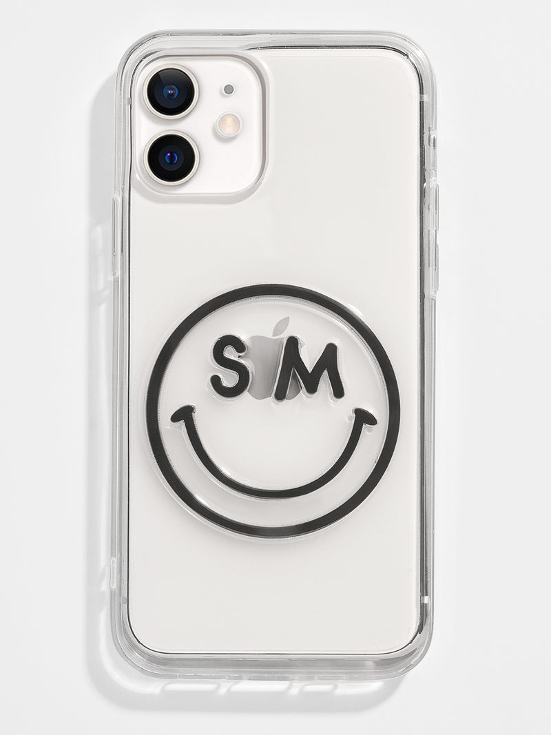 BaubleBar All Smiles Custom iPhone Case - Clear / Black - 
    Customizable phone case
  
