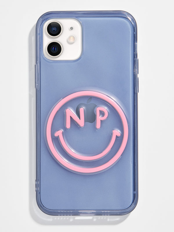 All Smiles Custom iPhone Case - Navy / Light Pink