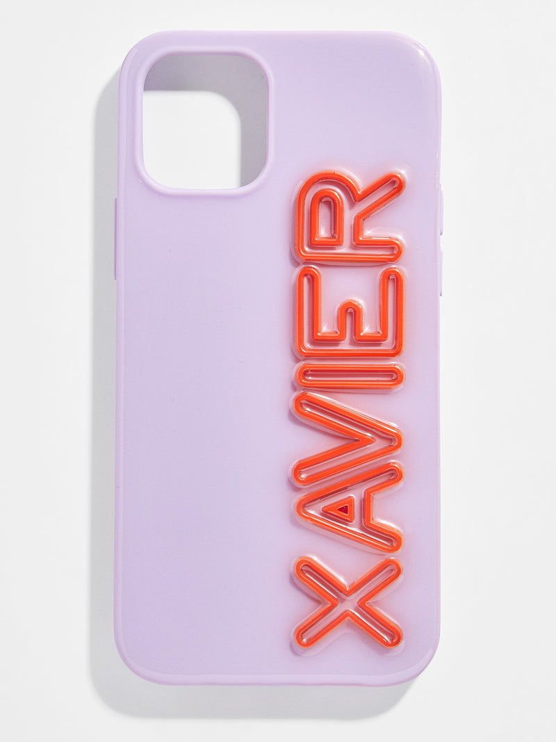 BaubleBar Fine Line Custom iPhone Case - Lavender / Red - Get Gifting: Enjoy 20% Off​