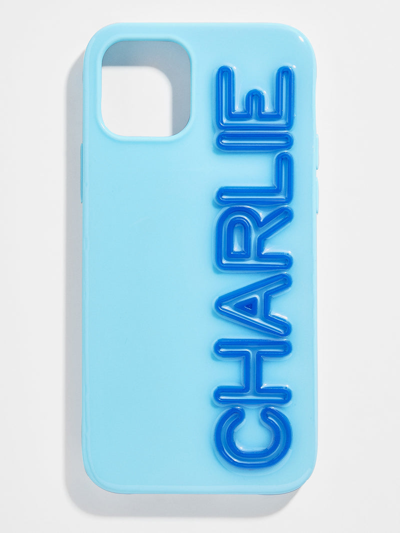 BaubleBar Fine Line Custom iPhone Case - Light Blue / Cobalt - 
    Customizable phone case
  
