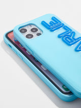 BaubleBar Fine Line Custom iPhone Case - Light Blue / Cobalt - Customizable phone case