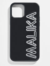 BaubleBar Fine Line Custom iPhone Case - Black/White - Customizable phone case