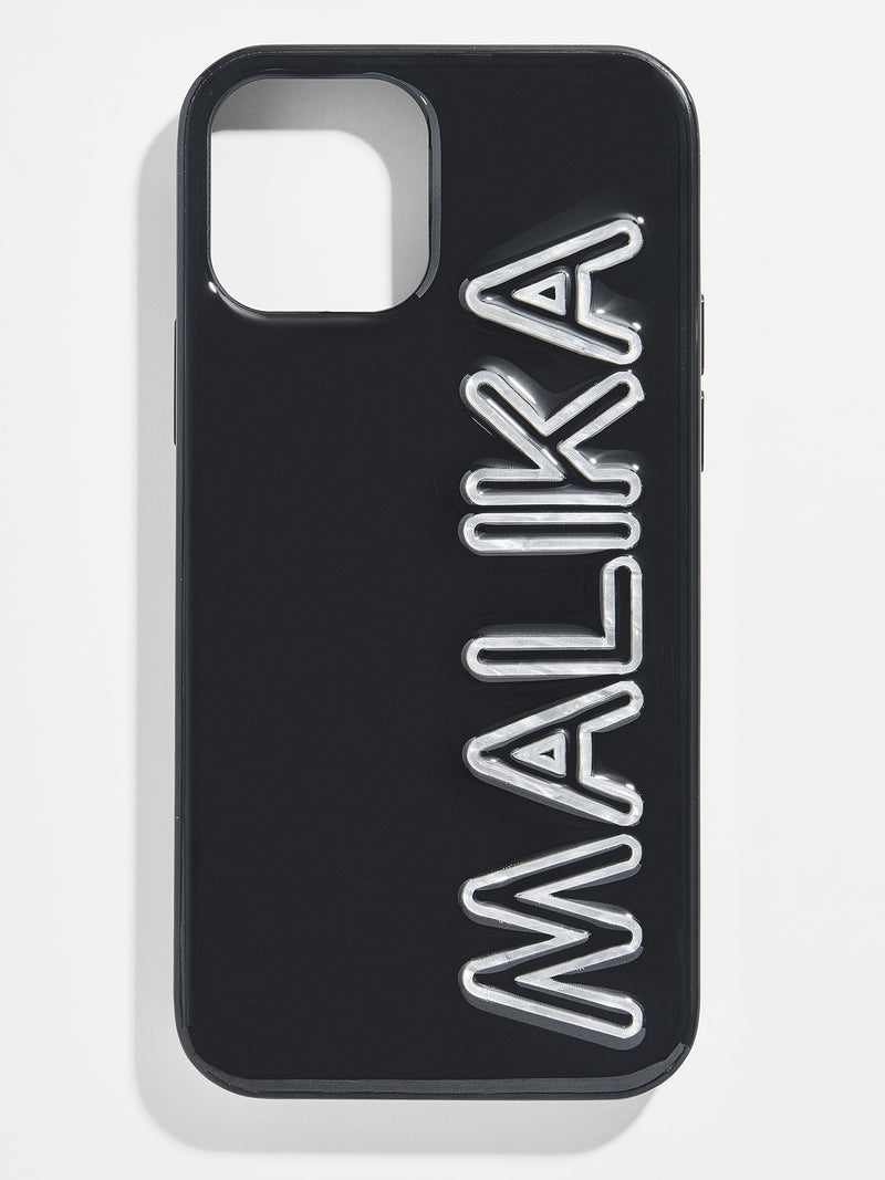 BaubleBar Fine Line Custom iPhone Case - Black/White - Customizable phone case