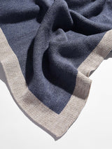 BaubleBar Spell It Out Custom Blanket - Denim Blue/Stone