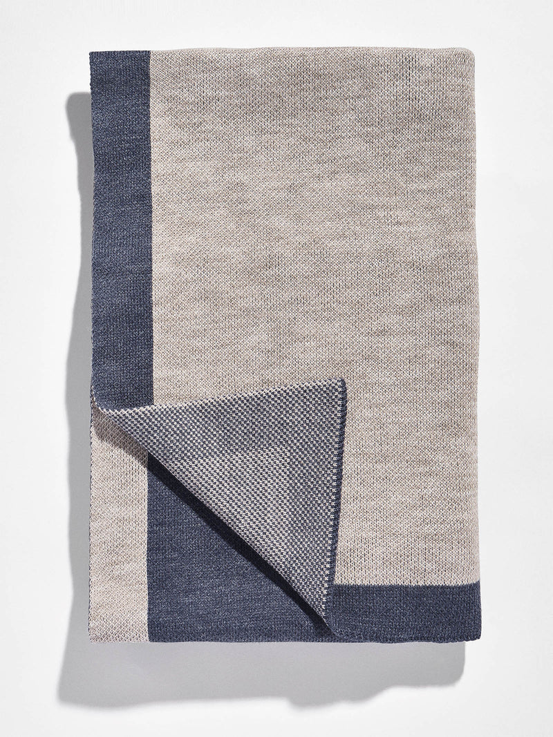 BaubleBar Spell It Out Custom Blanket - Denim Blue/Stone - Enjoy 20% off custom gifts