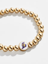 BaubleBar Los Angeles Lakers Gold Pisa Bracelet - NBA beaded stretch bracelet