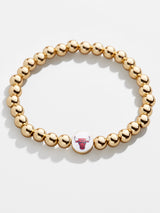 BaubleBar Chicago Bulls Gold Pisa Bracelet - NBA beaded stretch bracelet