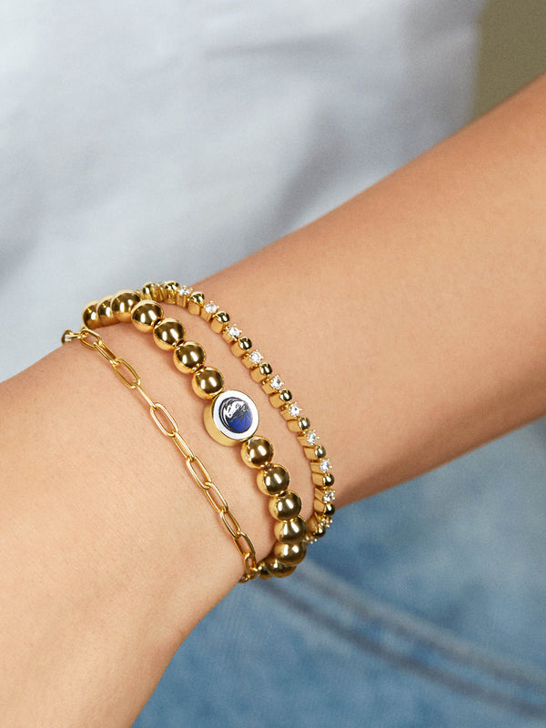 Dallas Mavericks Gold Pisa Bracelet - Dallas Mavericks