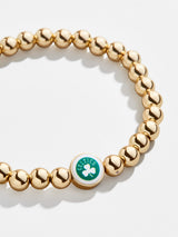 BaubleBar Boston Celtics Gold Pisa Bracelet - NBA beaded stretch bracelet
