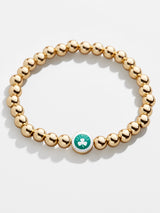 BaubleBar Boston Celtics Gold Pisa Bracelet - NBA beaded stretch bracelet