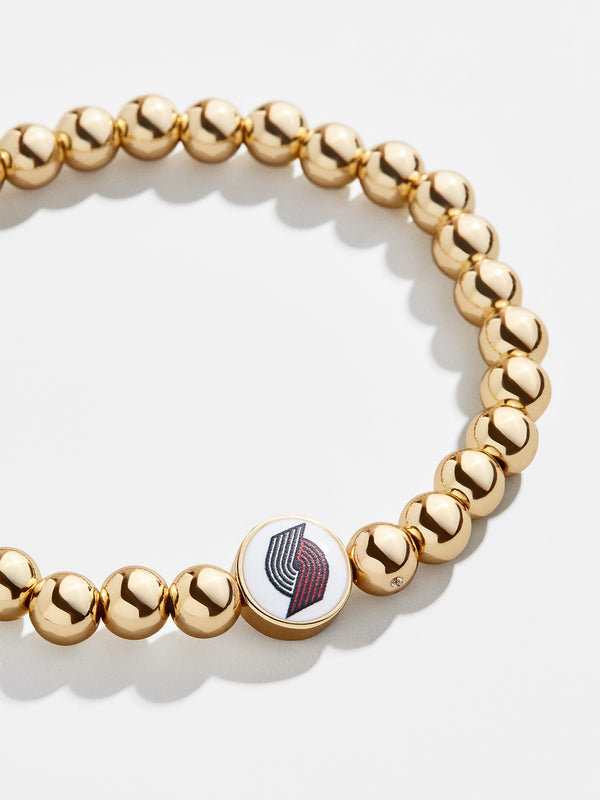 Portland Trail Blazers Gold Pisa Bracelet