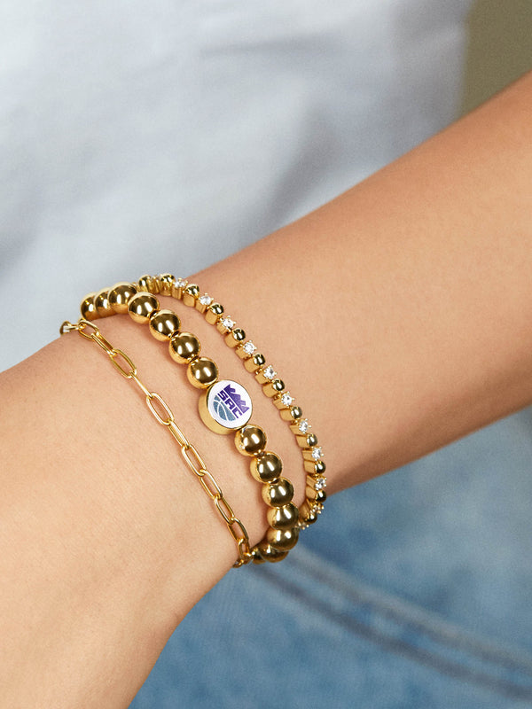 Sacramento Kings Gold Pisa Bracelet